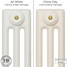 CI-SH-WHITE-001 - Shelbourne White 3 Column Victorian Cast Iron Radiator H745mm x W341mm CI-SH-WHITE-001 - Shelbourne White 3 Column Victorian Cast Iron Radiator H745mm x W341mm